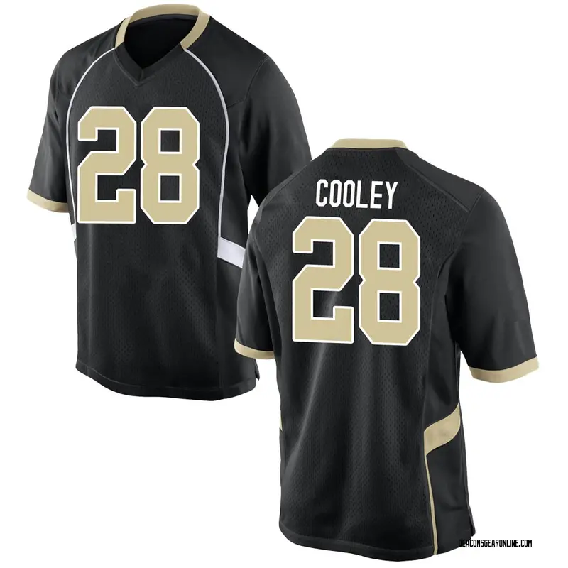 Game Men's Quinton Cooley Wake Forest Demon Deacons Black Football College Jersey
